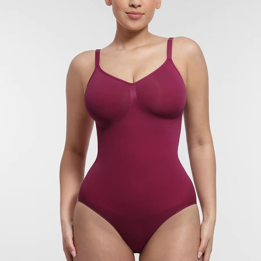Sleek Back Shaper Bodysuit – Seamless Support & Sculpting Comfort