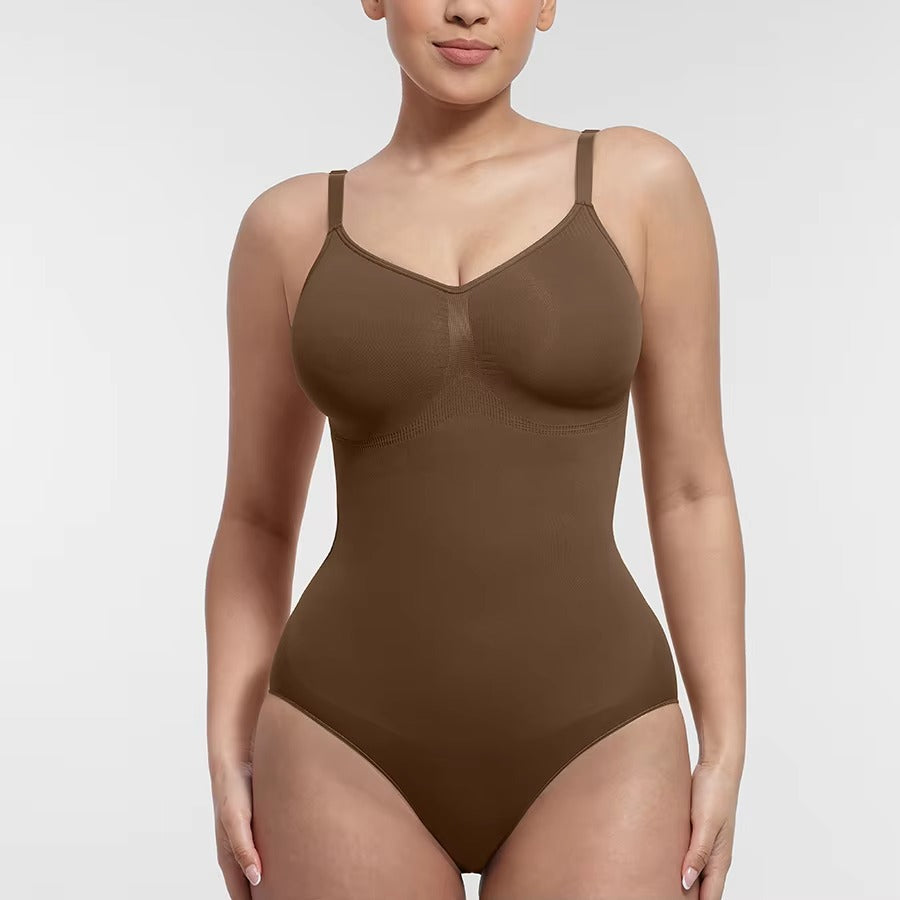 Sleek Back Shaper Bodysuit – Seamless Support & Sculpting Comfort