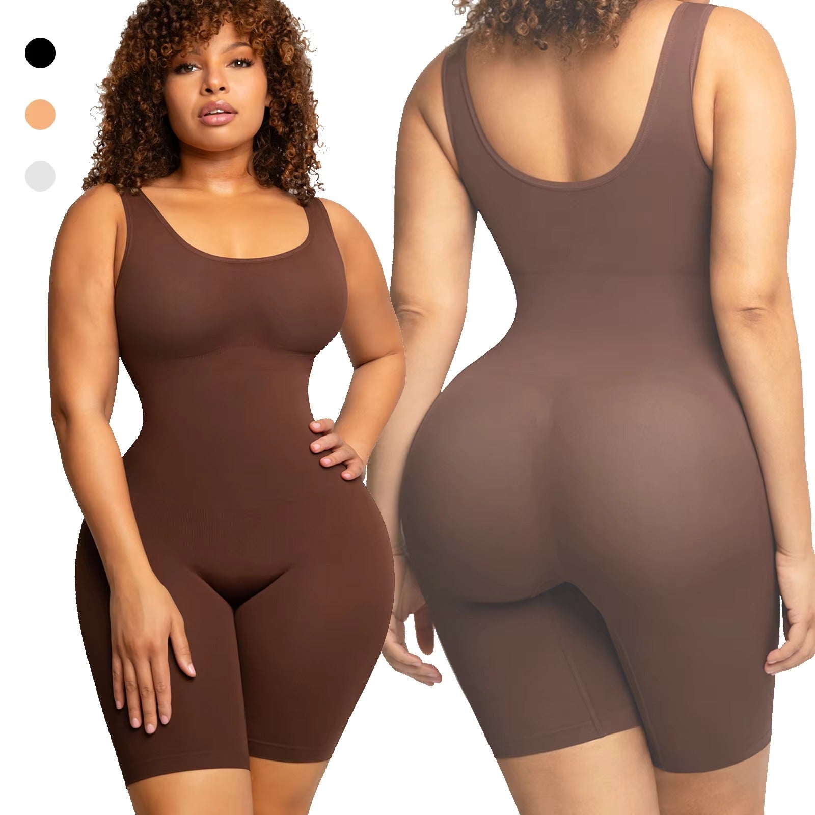Seamless Full-Body Shapewear Bodysuit – Tummy Control & Butt Lifter