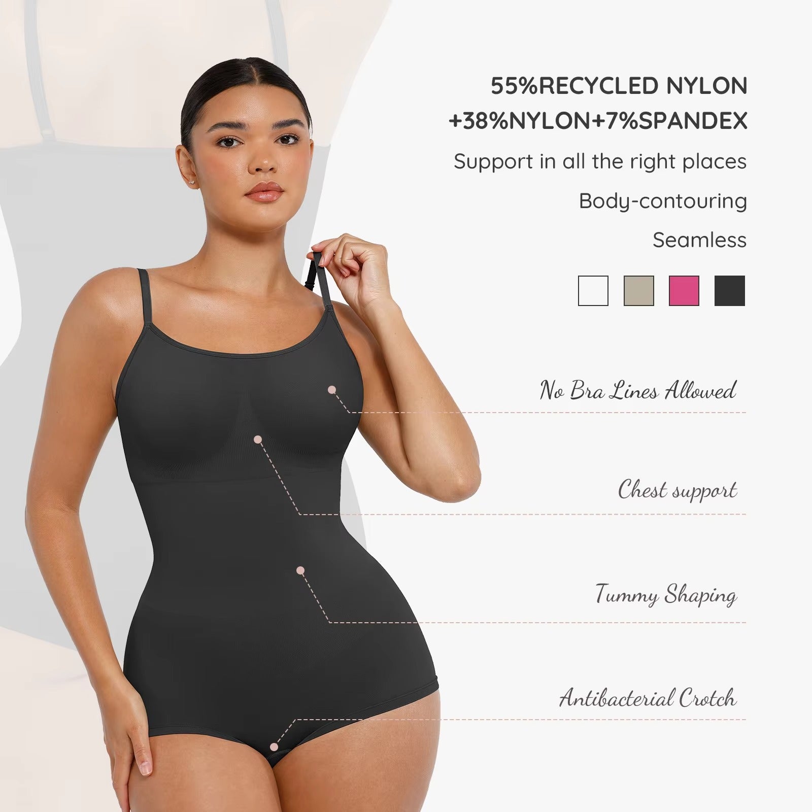 The Lightweight Seamless Waist Girdle Bodysuit