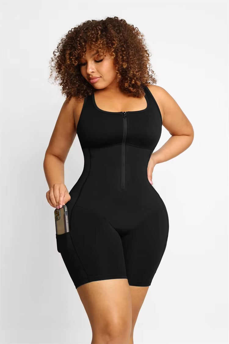 Latex Compression Bodysuit – Tummy Control & Full Bust Support