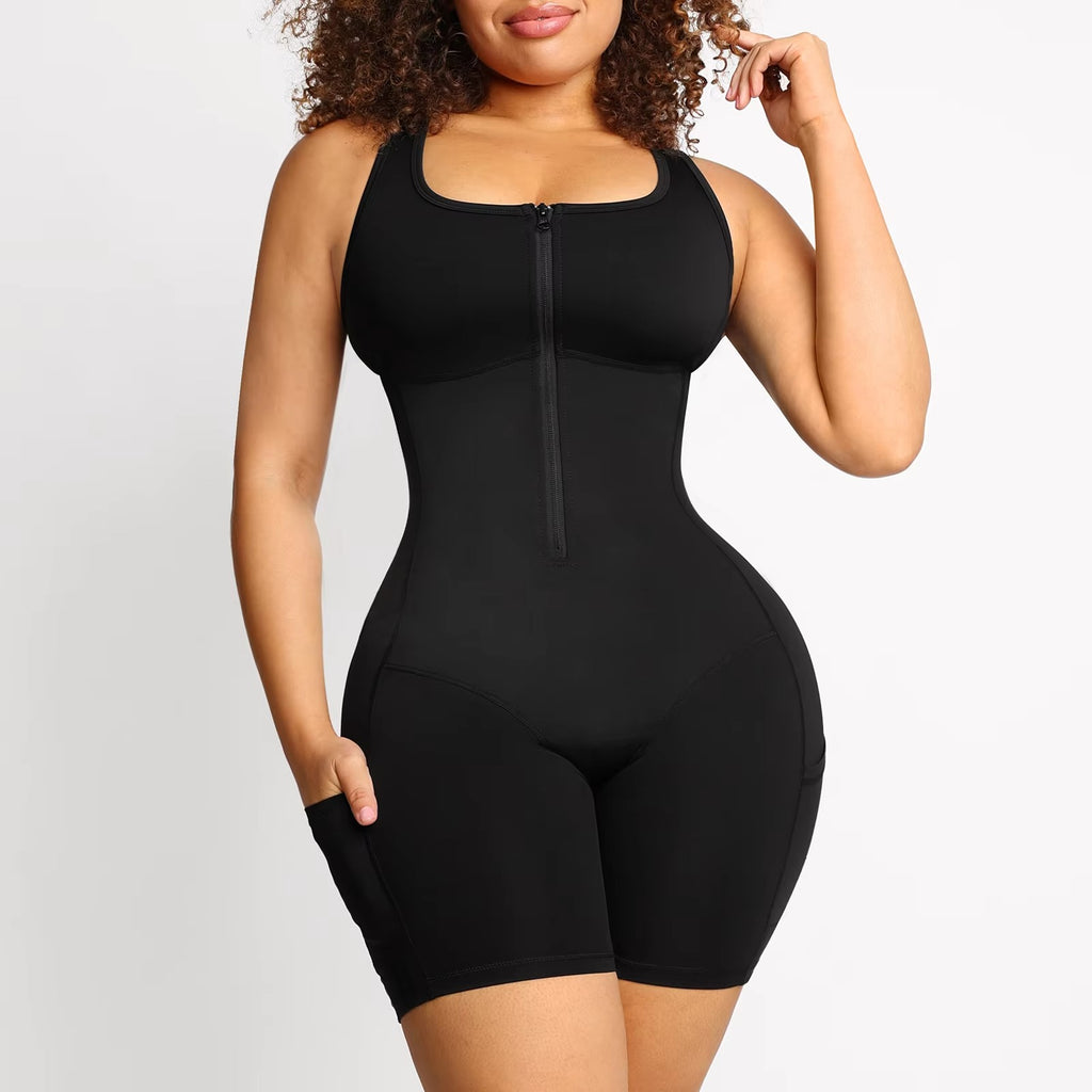 Latex Compression Bodysuit – Tummy Control & Full Bust Support