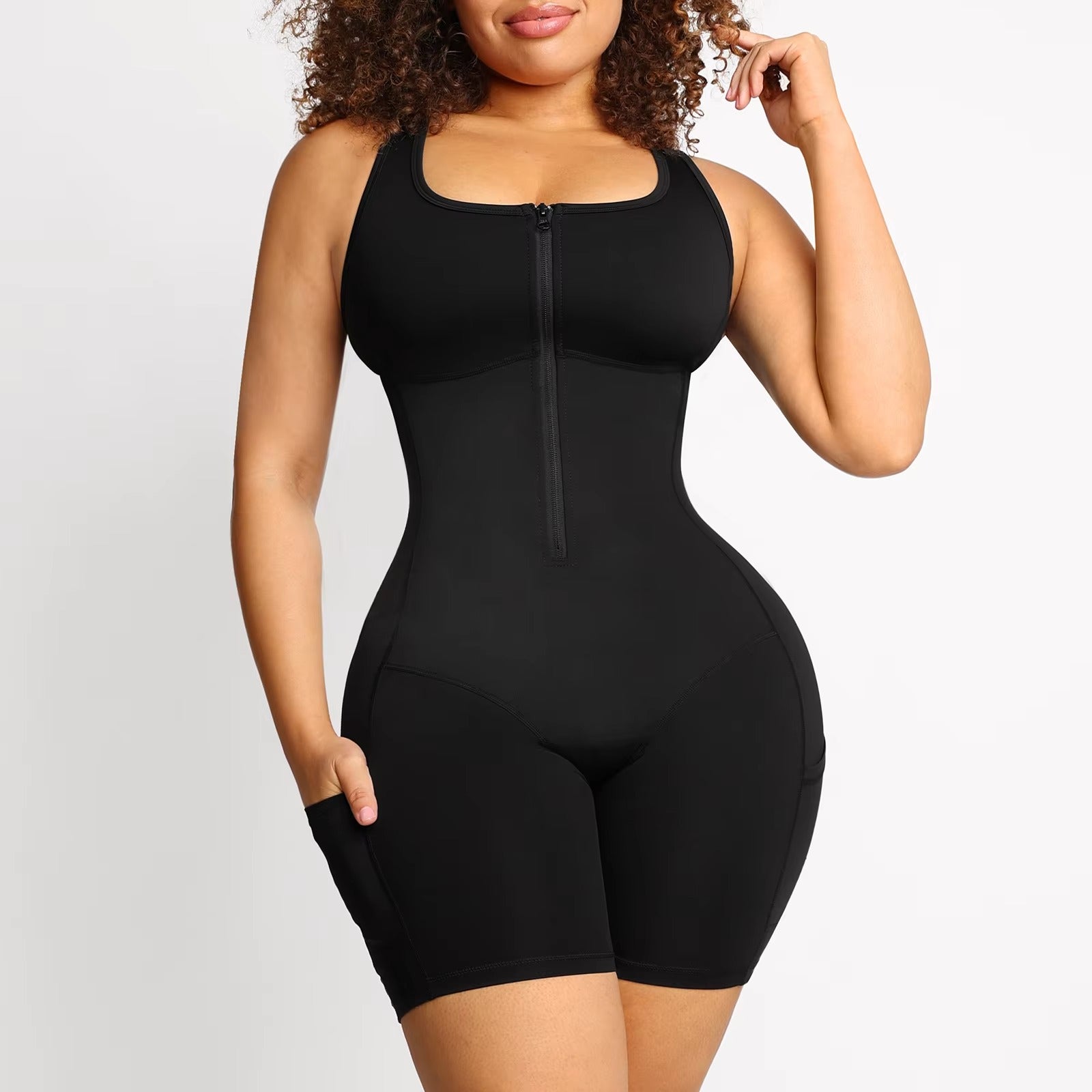 Latex Compression Bodysuit – Tummy Control & Full Bust Support