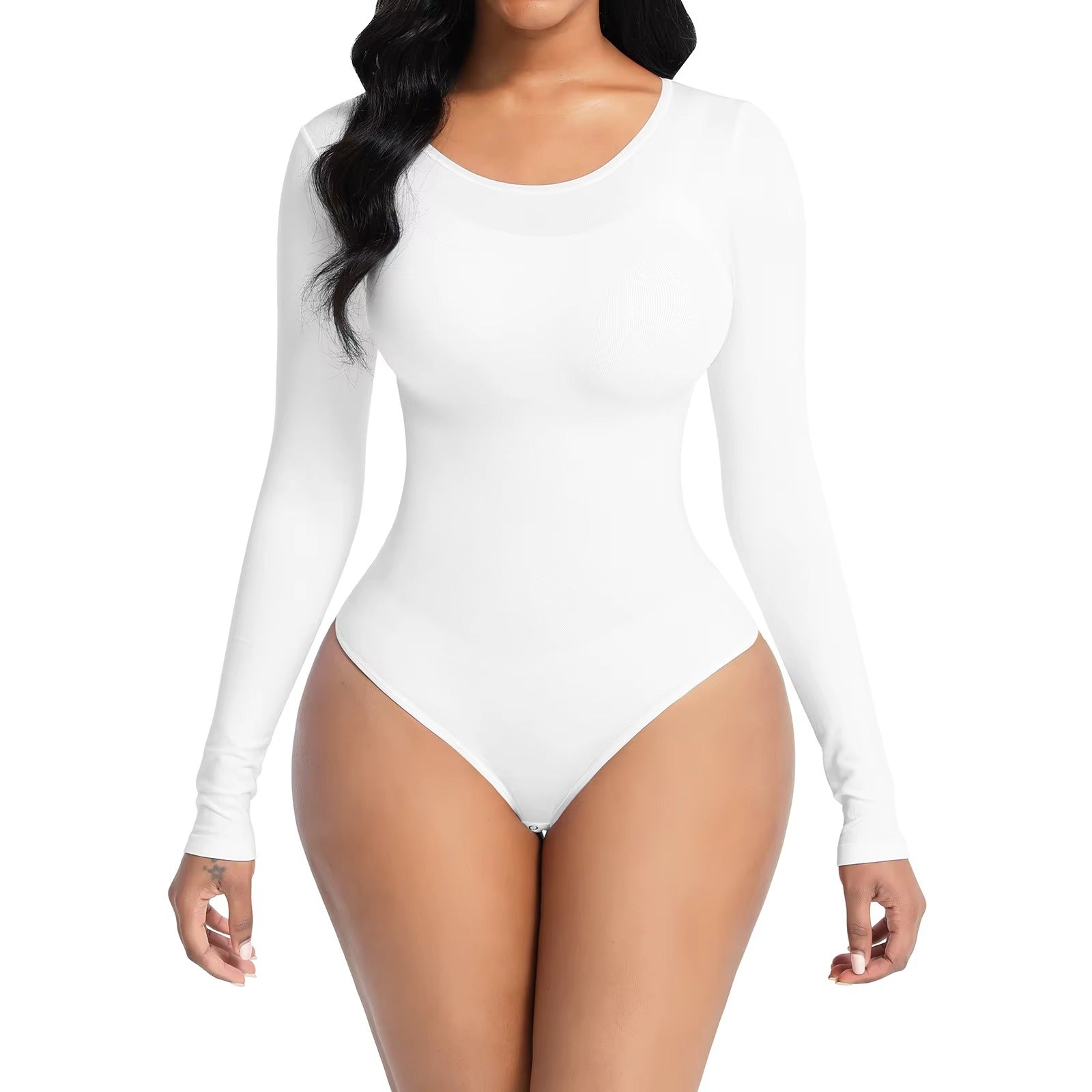 Seamless Sculpting Low-Back Bodysuit – Tummy Control with Adjustable Straps