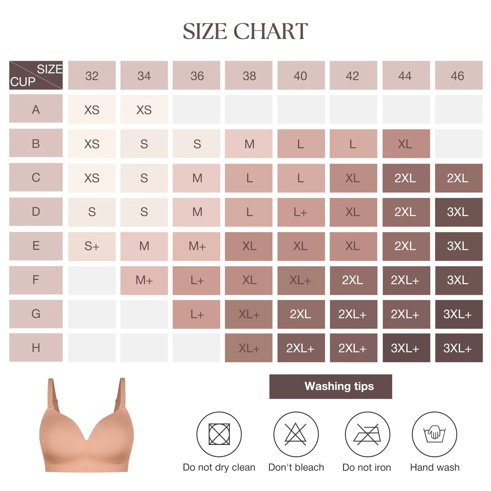 Push Up Bra – Wireless Seamless Comfort Bralette