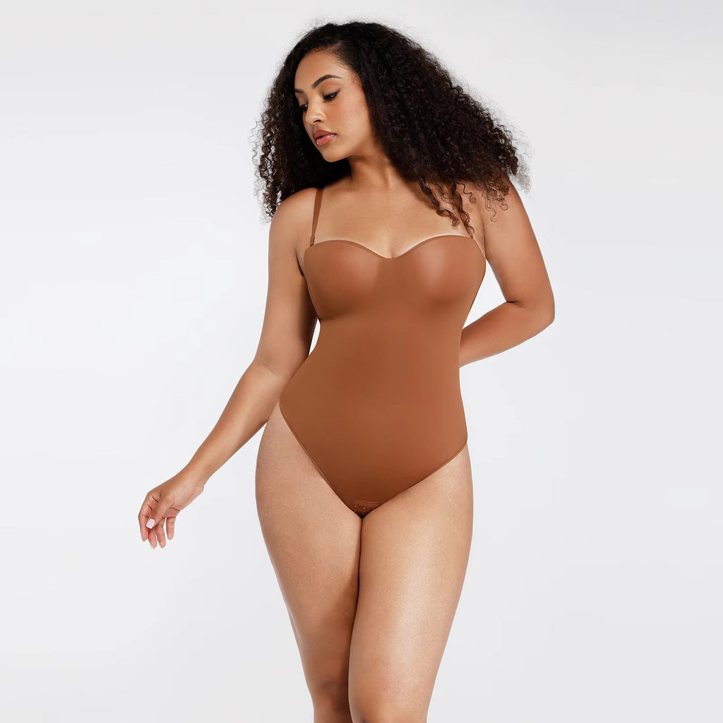 Underwire Thong Bodysuit — Removable Straps | Wedding Shapewear