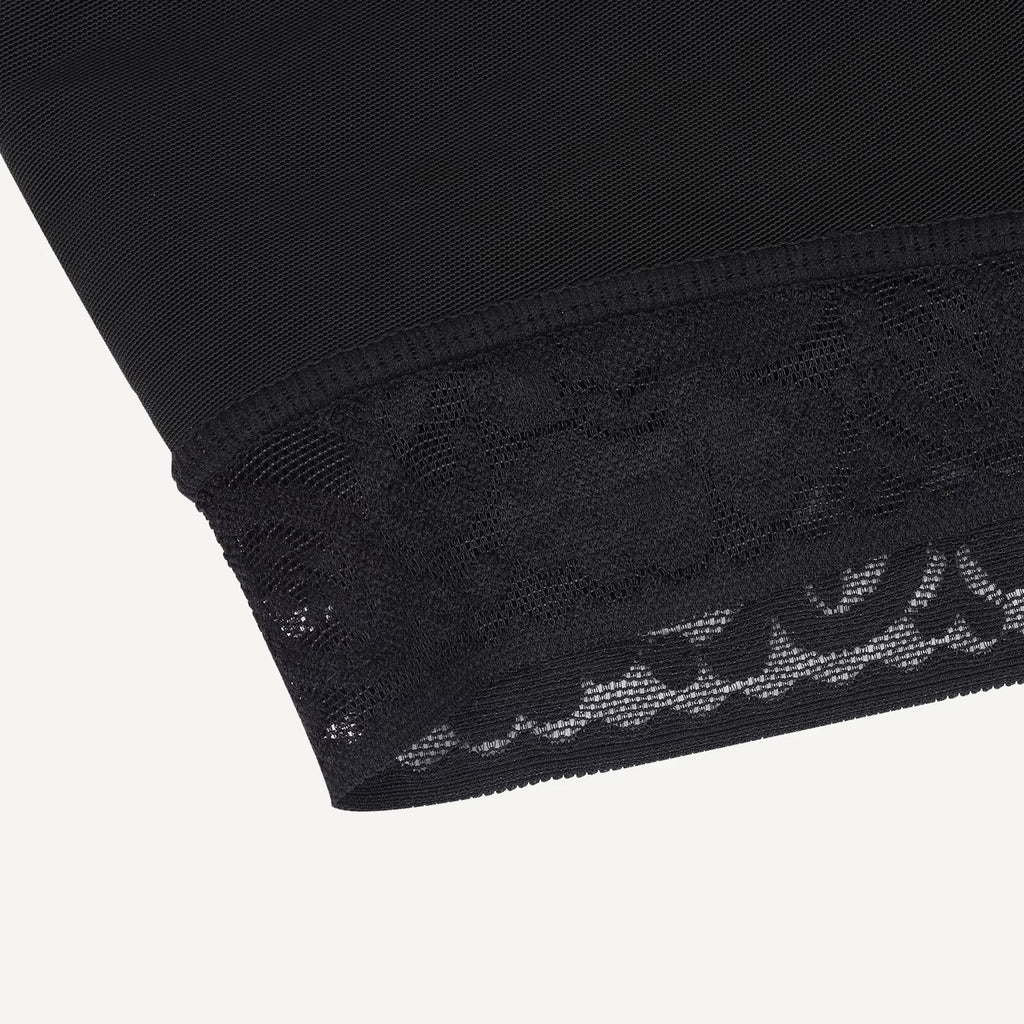 The Lace Front Zip Body Shaper — Firm Compression Plus Size