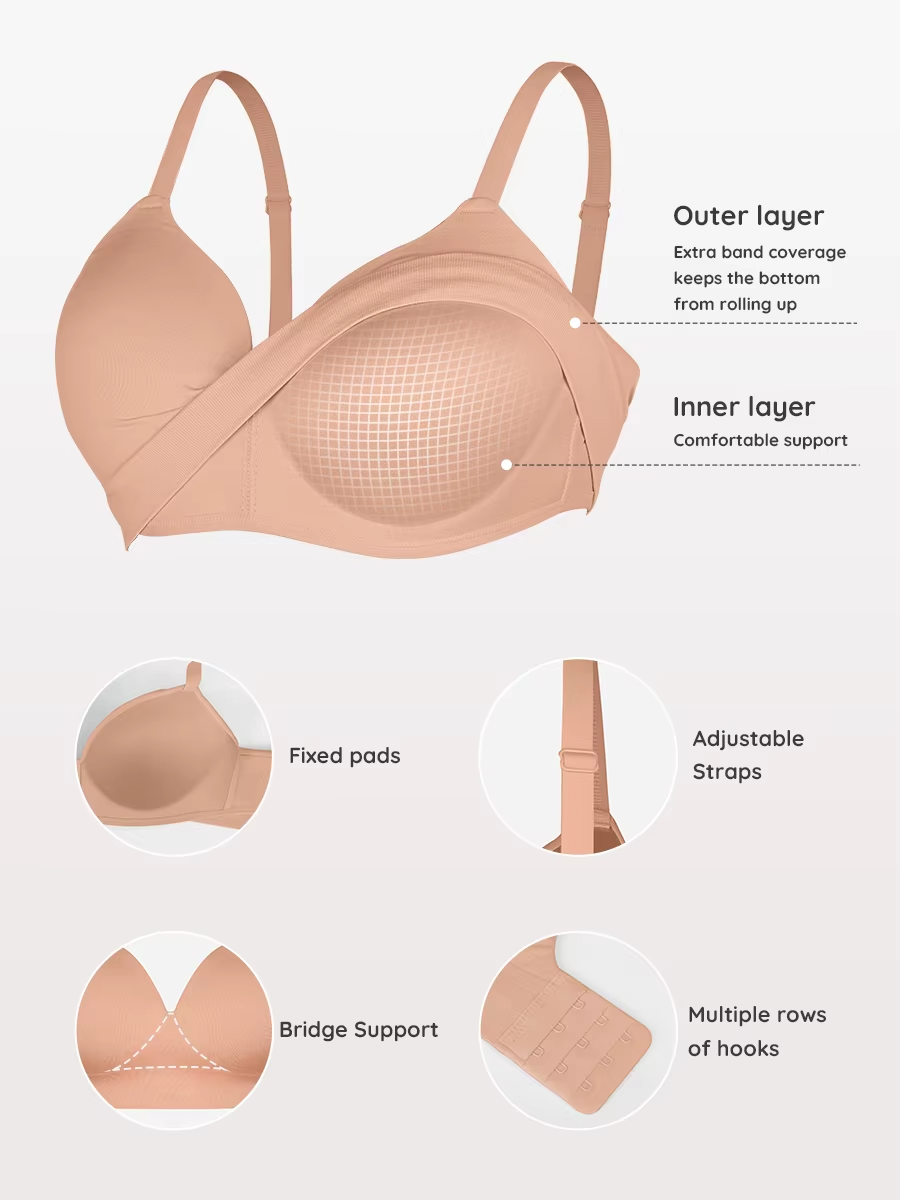 Push Up Bra – Wireless Seamless Comfort Bralette