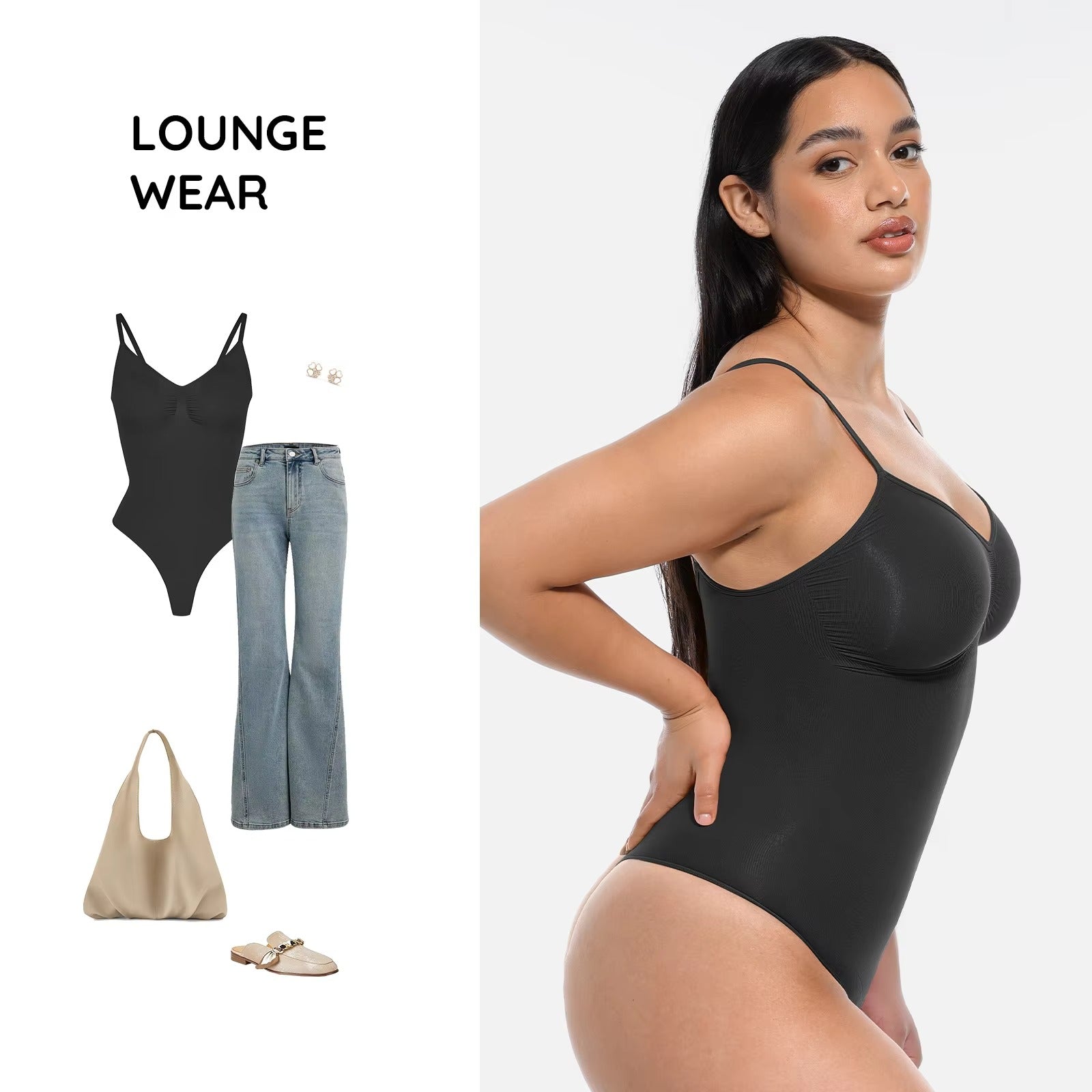 Sleek Shape Thong Bodysuit