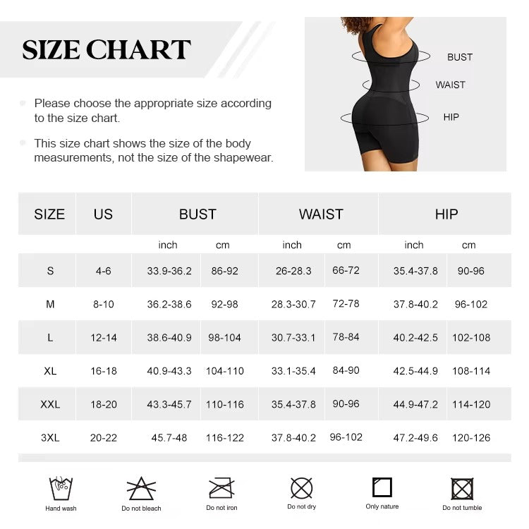 Latex Compression Bodysuit – Tummy Control & Full Bust Support