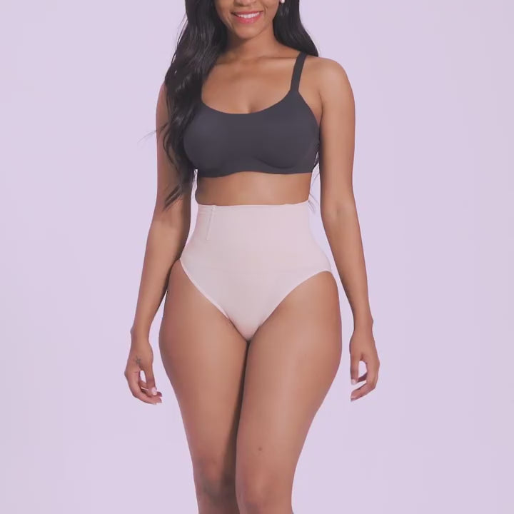 Seamless High Waist Tummy Control Thong Shaper