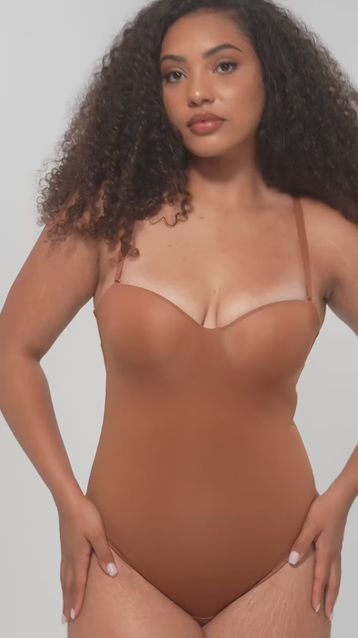 Underwire Thong Bodysuit — Removable Straps | Wedding Shapewear