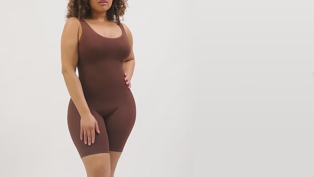 Seamless Full-Body Shapewear Bodysuit – Tummy Control & Butt Lifter